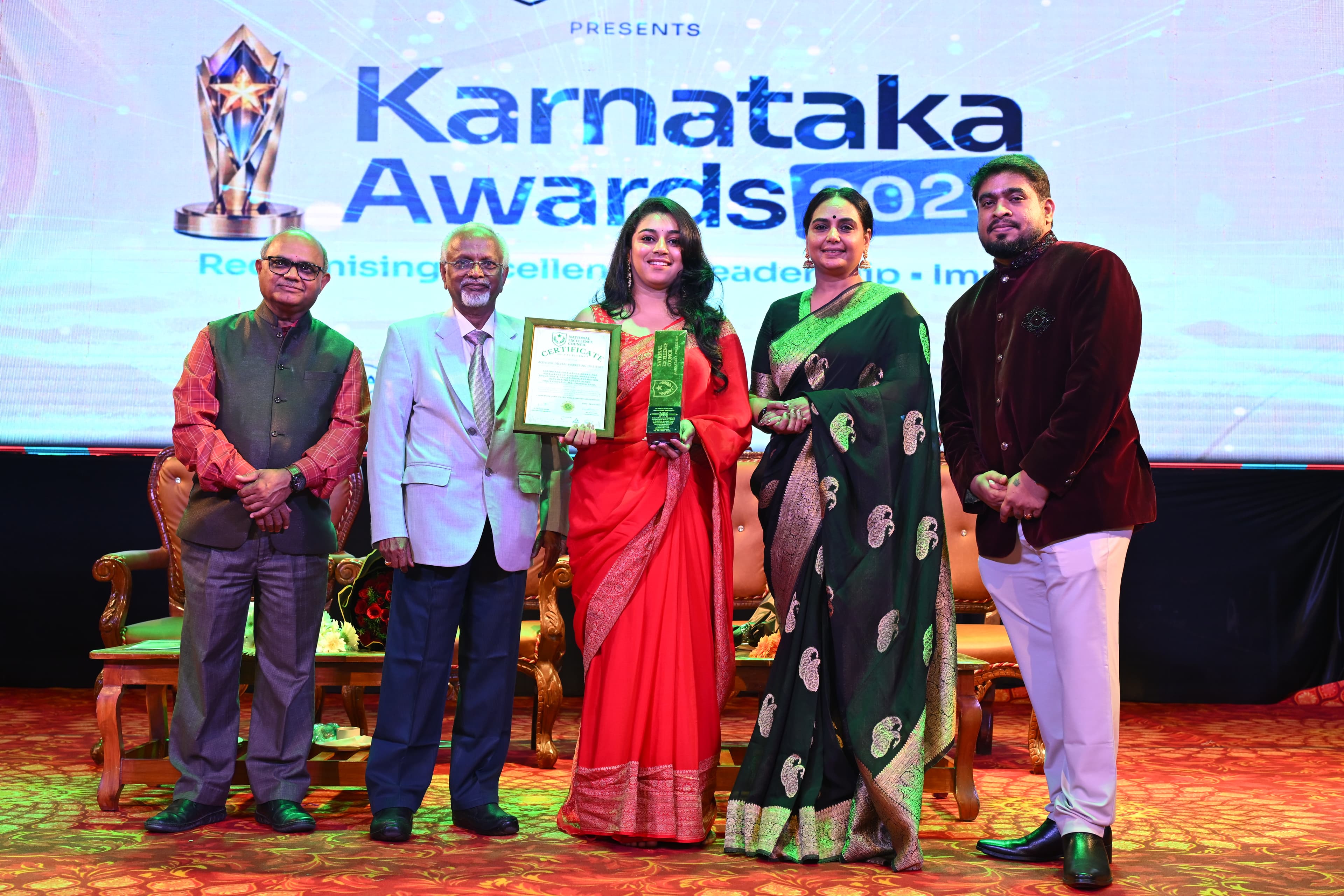 Acadvizen award recognition photograph 01