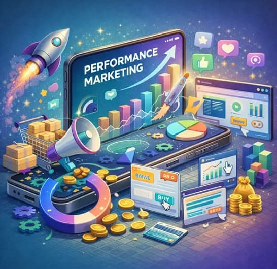 Live performance marketing projects and teamwork